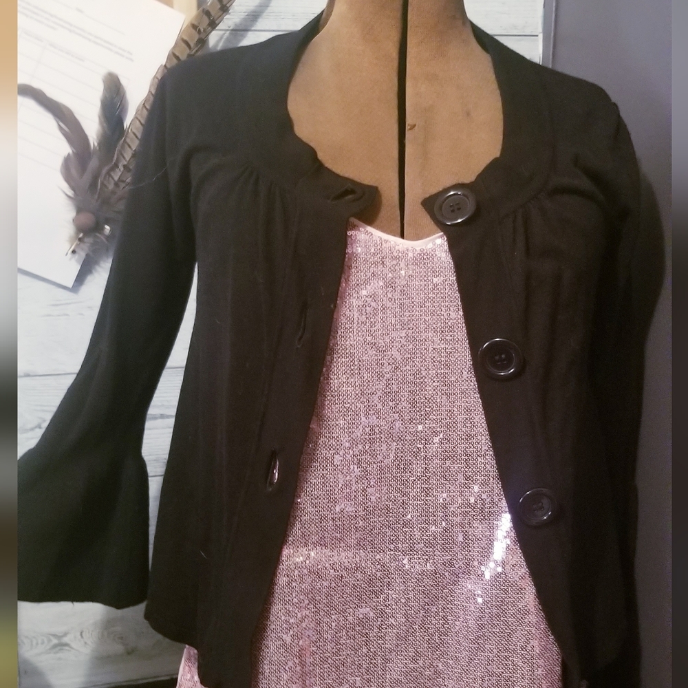 Willi Smith waist cardigan  black size M like New
